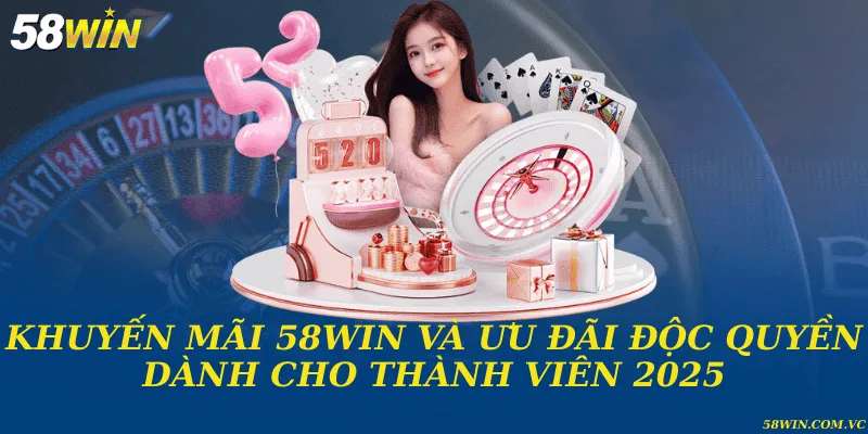 Khuyến mãi 58WIN và ưu đãi độc quyền dành cho thành viên 2025