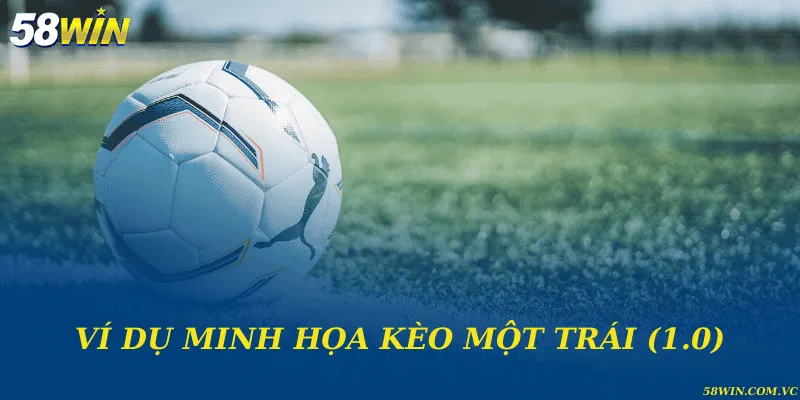 Ví dụ minh họa kèo một trái (1.0)